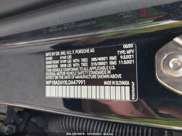 2020 PORSCHE CAYENNE COUPE WP1BA2AYXLDA47991 Photo 8