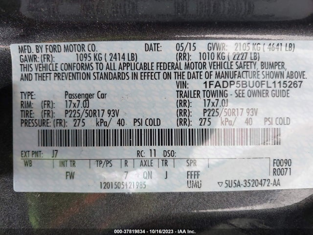 Ford C-max Hybrid Sel 2015 1FADP5BU0FL115267 Image 9