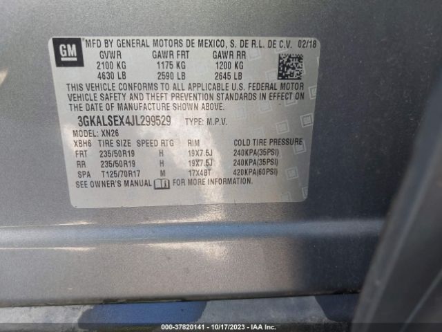 3GKALSEX4JL299529 GMC Terrain Denali