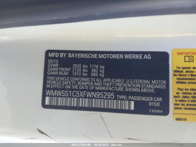 WMWSS1C5XFWN95295 Mini COOPER PACEMAN