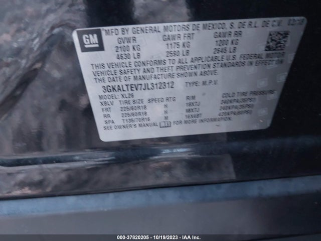 GMC Terrain Sle 2018 3GKALTEV7JL312312 Image 9
