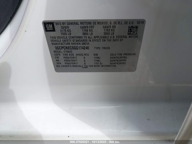 Chevrolet Silverado 1500 Ls 2016 3GCPCNEC6GG174246 Image 9