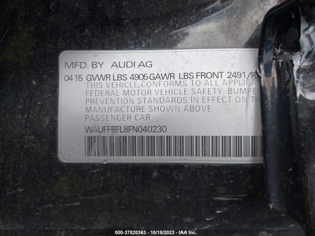 Audi A4 Premium Plus 2015 WAUFFBFL8FN040230 Image 9