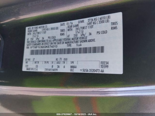 1FTMF1C82GKE74313 Ford F-150 Xl/xlt