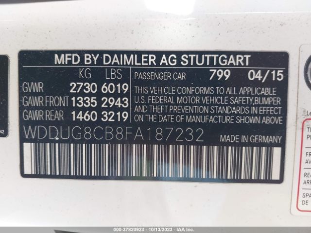 WDDUG8CB8FA187232 Mercedes-Benz S-class S 550