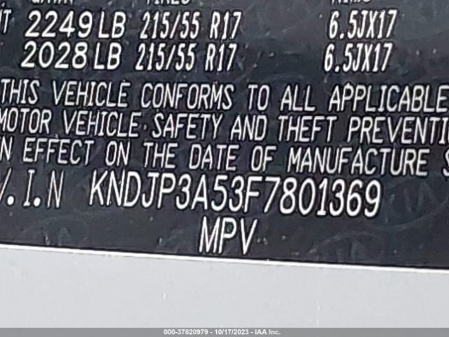 KNDJP3A53F7801369 KIA SOUL +