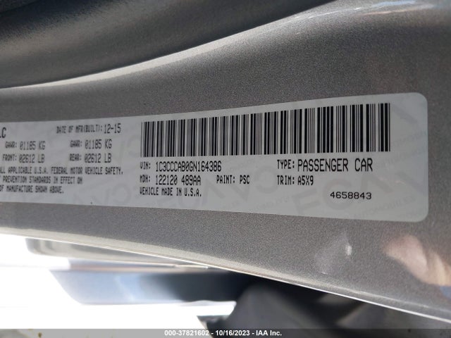 Chrysler 200 Limited 2016 1C3CCCAB0GN164386 Image 9