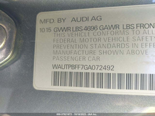 WAUTPBFF7GA072492 Audi A3 E-tron 1.4t Premium