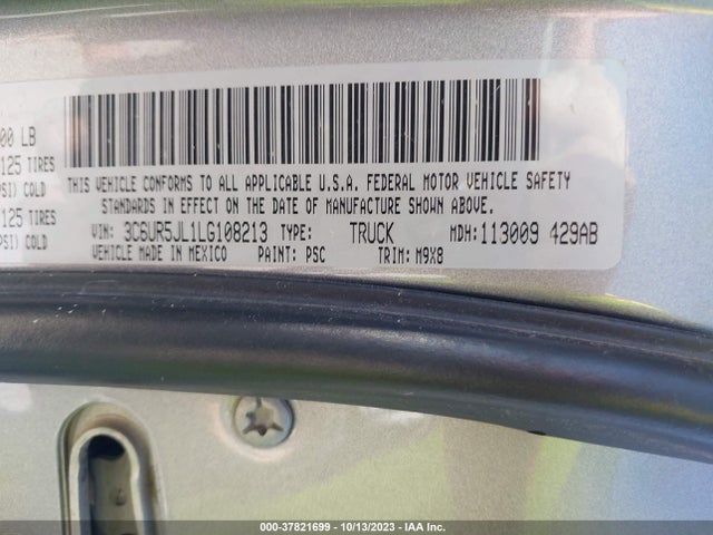 RAM 2500 Lone Star 2020 3C6UR5JL1LG108213 Image 9