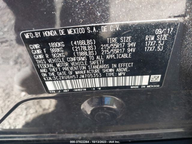 3CZRU6H57JM705353 Honda HR-V EX