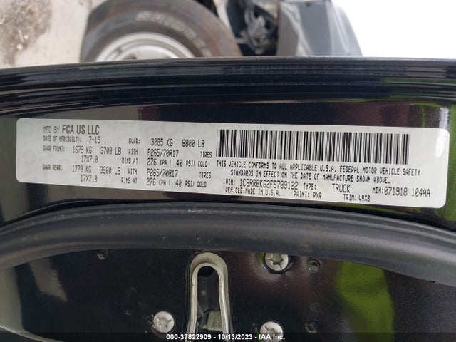 1C6RR6KG2FS789122 RAM 1500