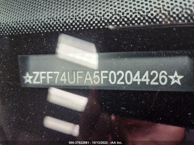 ZFF74UFA5F0204426 Ferrari F12Berlinetta