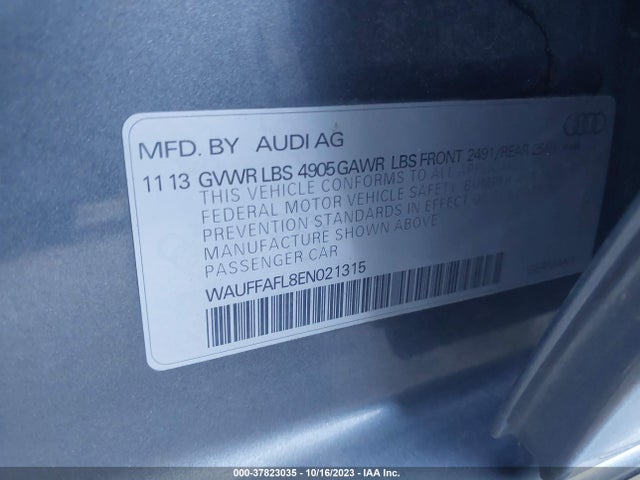WAUFFAFL8EN021315 Audi A4 Premium Plus