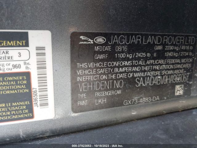 SAJAD4BV0HA965067 Jaguar Xe 35t Premium