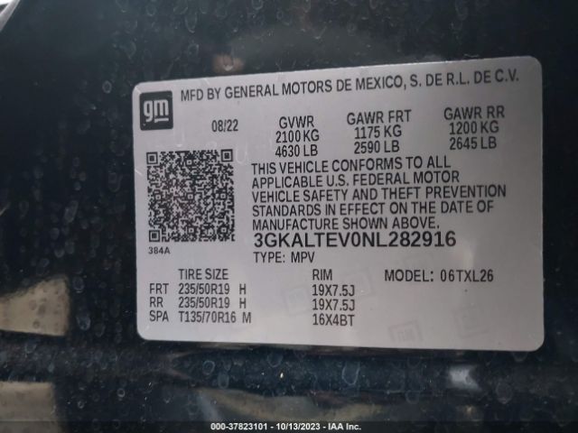 3GKALTEV0NL282916 GMC Terrain Sle