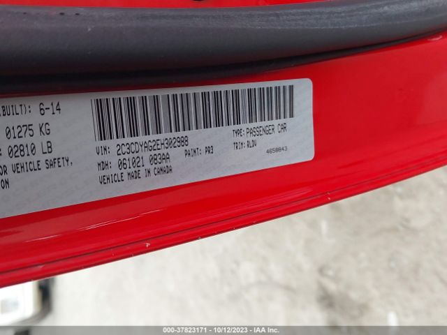 2C3CDYAG2EH302988 Dodge Challenger Sxt Plus