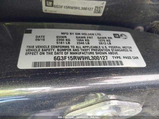 Chevrolet SS 2017 6G3F15RW9HL300127 Image 9