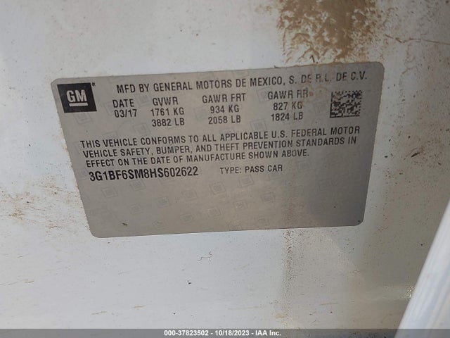 Chevrolet Cruze Premier Auto 2017 3G1BF6SM8HS602622 Image 9