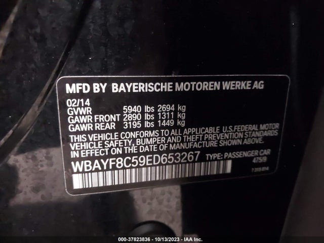 BMW Alpina B7 Xdrive 2014 WBAYF8C59ED653267 Image 9