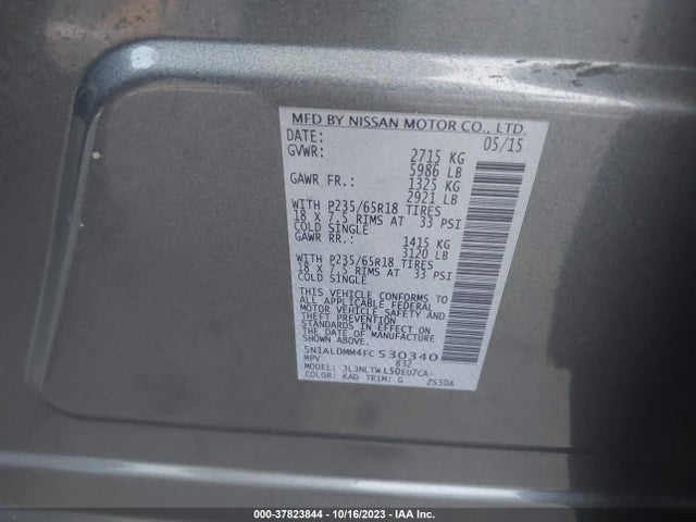5N1AL0MM4FC530340 Infiniti QX60