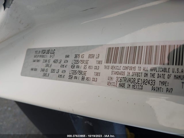 RAM Promaster Cargo Van 2018 3C6TRVAG8JE102433 Image 9