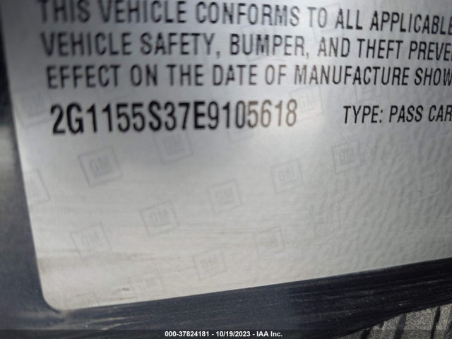 Chevrolet IMPALA LTZ 2014 2G1155S37E9105618 Image 9