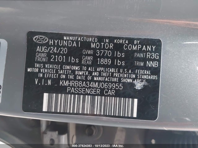 2021 HYUNDAI VENUE SE VIN: KMHRB8A34MU069955