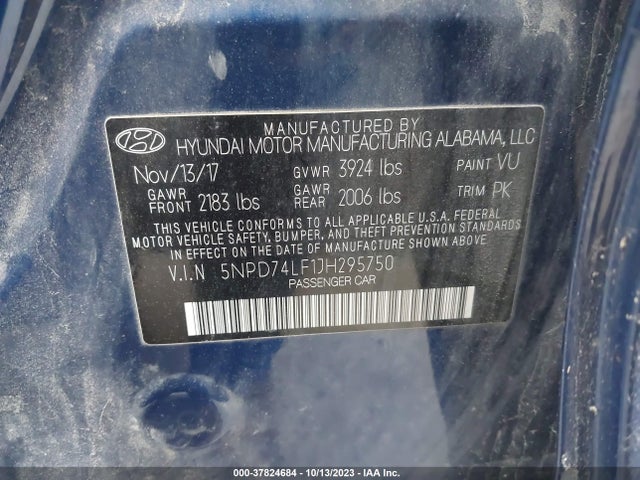 Hyundai ELANTRA SE 2018 5NPD74LF1JH295750 Image 9