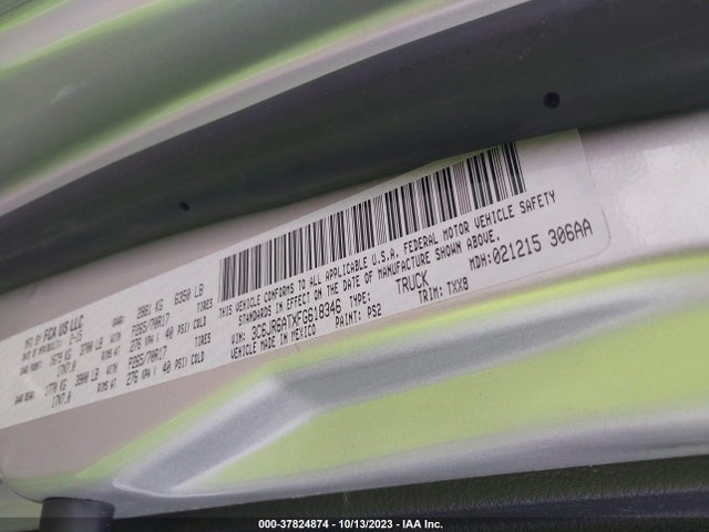 3C6JR6ATXFG618346 RAM 1500 Tradesman