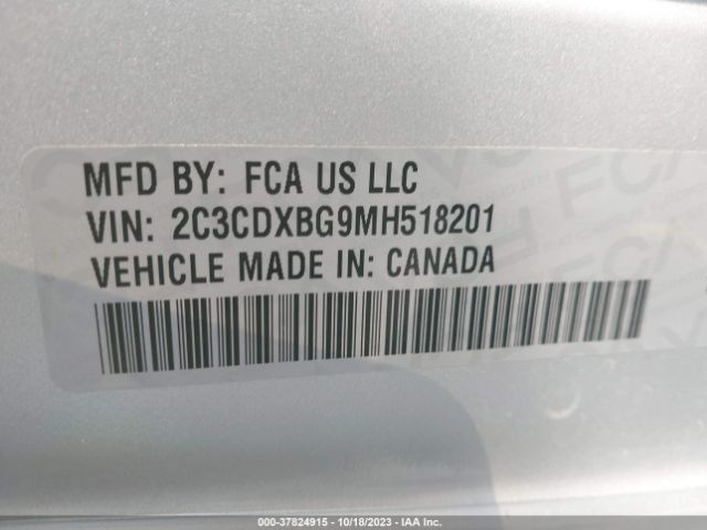 2C3CDXBG9MH518201 Dodge Charger Sxt
