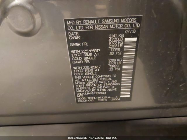 KNMAT2MV1JP612553 Nissan ROGUE SV
