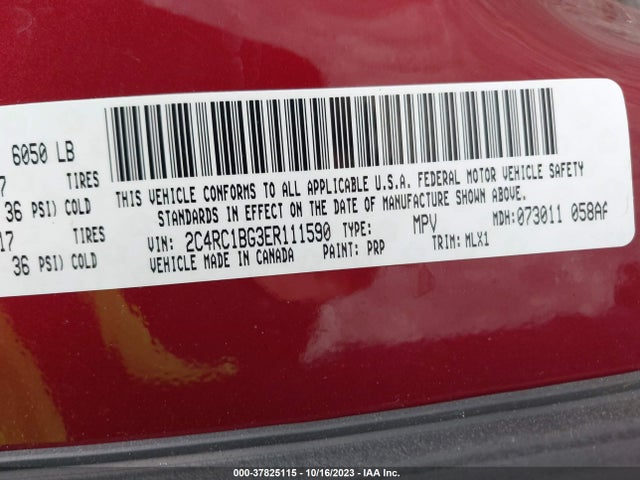2014 CHRYSLER TOWN & COUNTRY 2C4RC1BG3ER111590 Photo 8