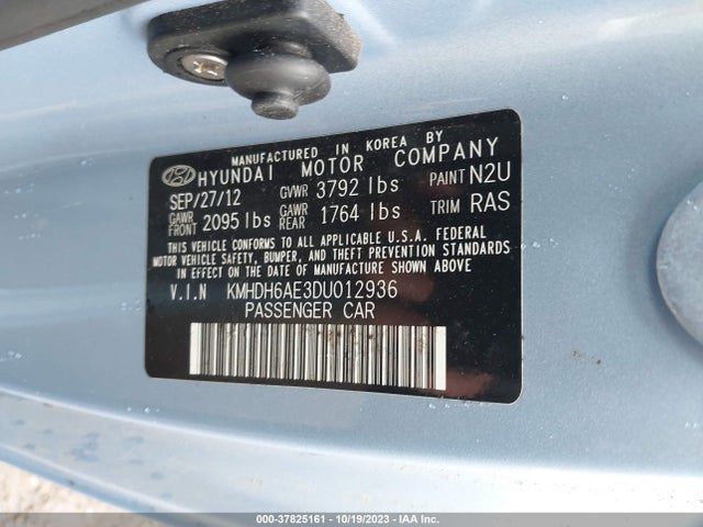2013 HYUNDAI ELANTRA COUPE KMHDH6AE3DU012936 Photo 8
