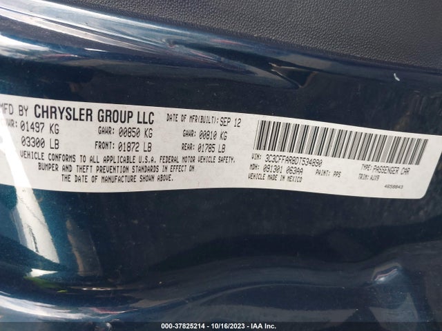 2013 FIAT 500 3C3CFFAR8DT534890 Photo 8