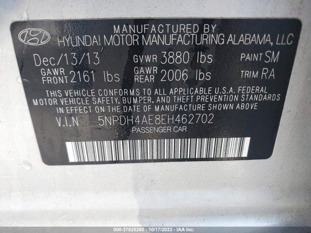 Hyundai ELANTRA SE 2014 5NPDH4AE8EH462702 Image 9