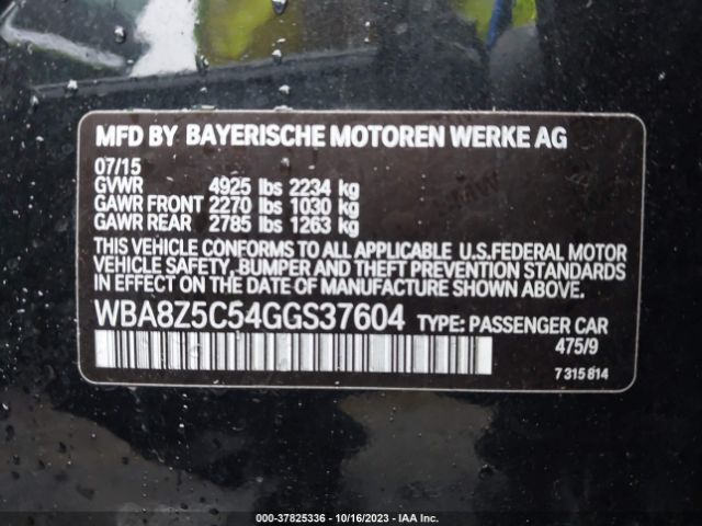WBA8Z5C54GGS37604 BMW 3 Series Gran Turismo 328i Xdrive