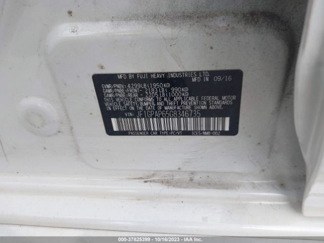 JF1GPAP65G8346735 Subaru Impreza Wagon 2.0i Sport Premium