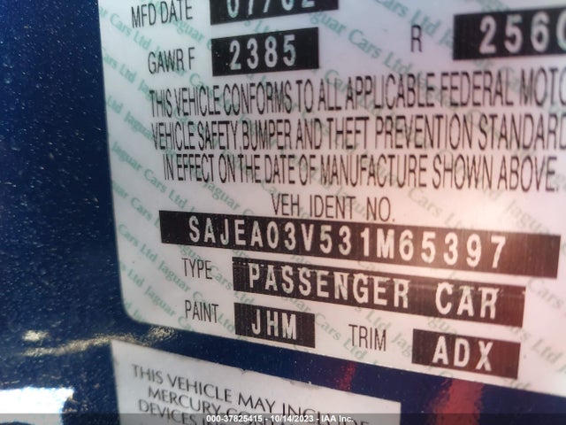 2003 JAGUAR S-TYPE SAJEA03V531M65397 Photo 8