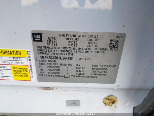 5GAKRCKD6HJ264198 Buick Enclave Premium