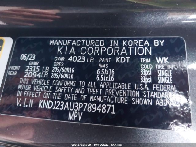 KNDJ23AU3P7894871 KIA SOUL S