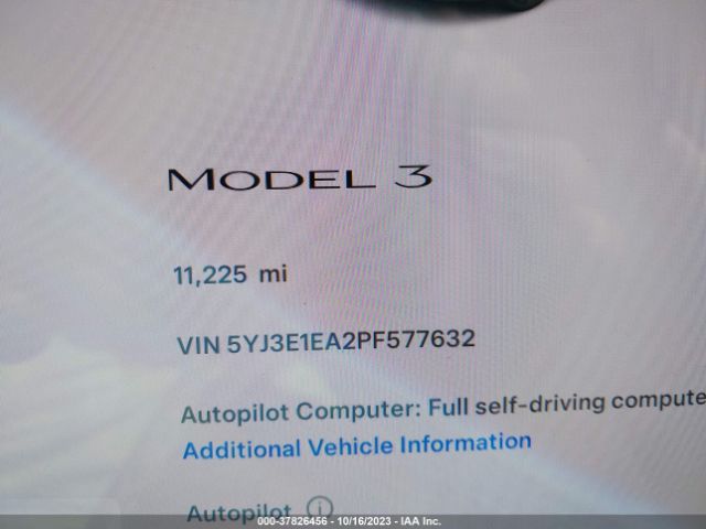 5YJ3E1EA2PF577632 Tesla MODEL 3