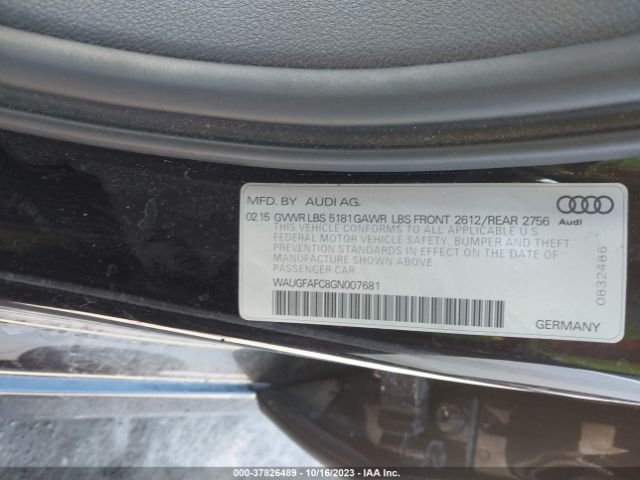 WAUGFAFC8GN007681 Audi A6 2.0t Premium Plus