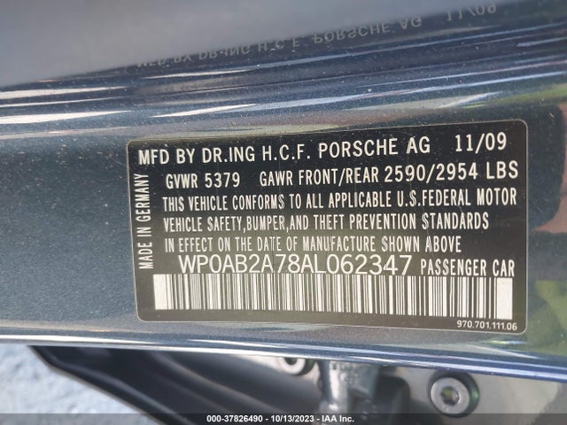 2010 PORSCHE PANAMERA WP0AB2A78AL062347 Photo 8