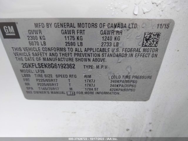 2GKFLSEK8G6192362 GMC Terrain Sle-1