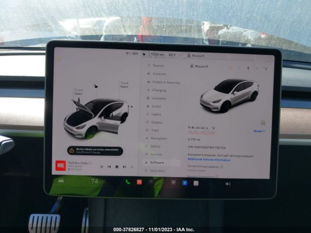 7SAYGDEF4PF750759 Tesla Model Y Performance
