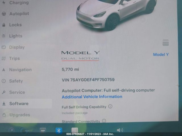 7SAYGDEF4PF750759 Tesla Model Y Performance