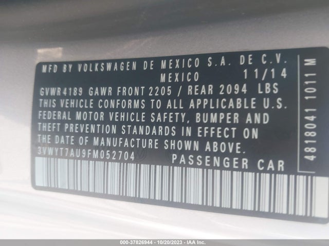 3VWYT7AU9FM052704 Volkswagen Golf Gti Se
