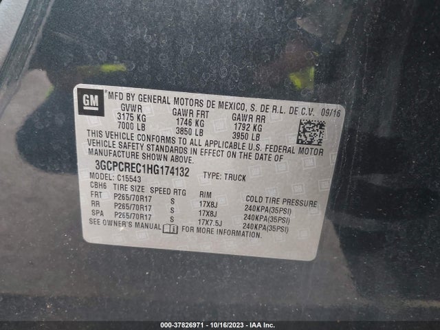 Chevrolet Silverado 1500 Lt 2017 3GCPCREC1HG174132 Image 9