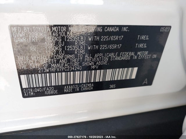Toyota Rav4 Xle 2023 2T3W1RFV7PC234240 Image 9