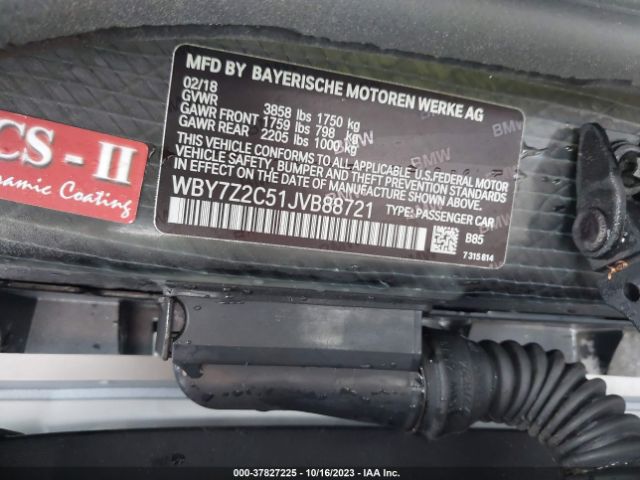 WBY7Z2C51JVB88721 BMW I3